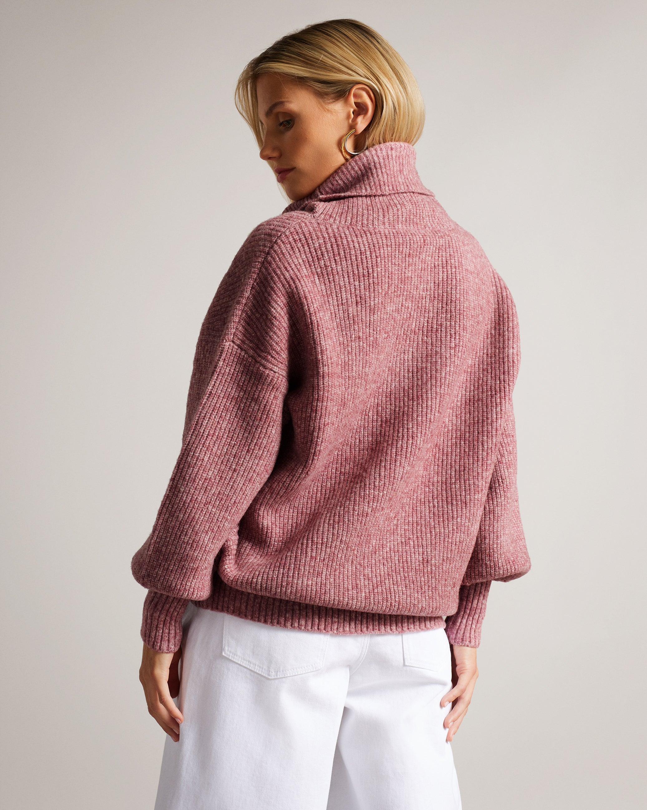 Ted Baker Emallly Branded Jacquard Knit Sweater