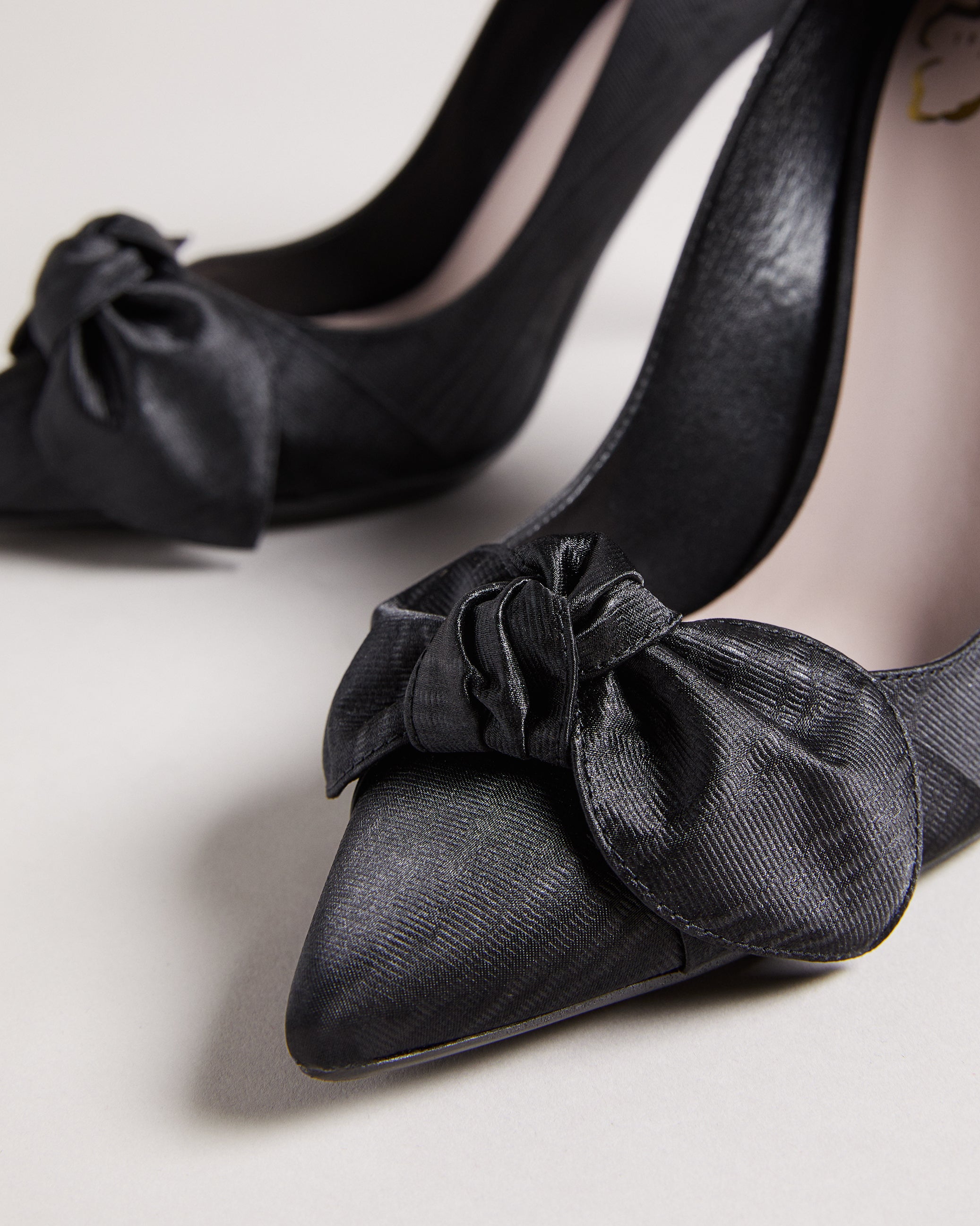 HYANA - Moire Satin Bow 100mm Court Shoe – Ted Baker, United States