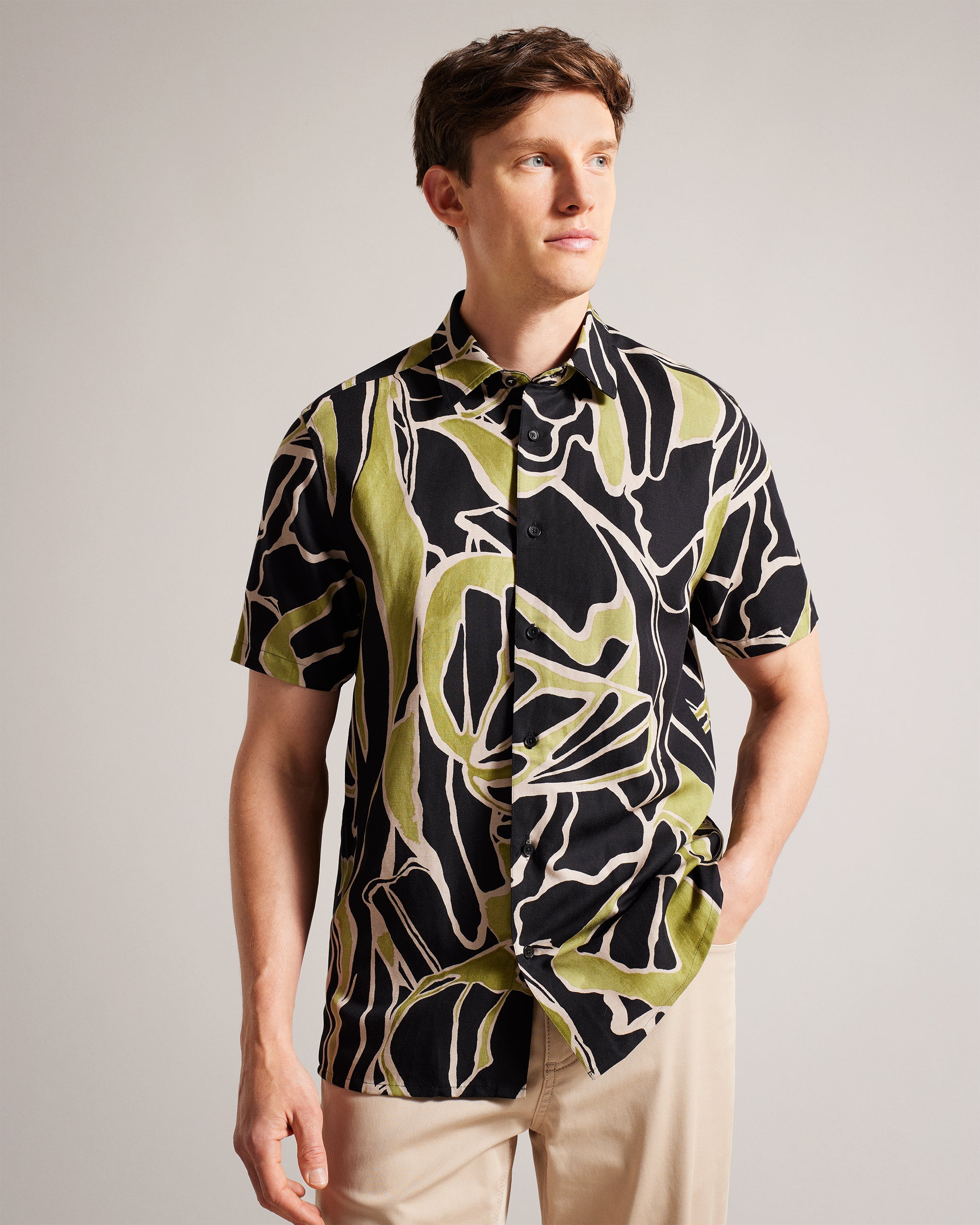 ERREW - Short Sleeve Regular Stems Shirt – Ted Baker, United States